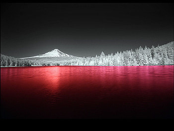 Red Lake, beautiful, , lake, red HD wallpaper