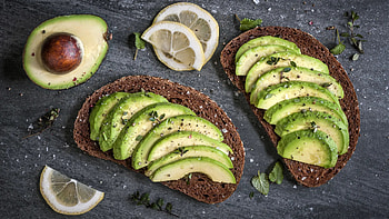 Sliced, Avocado HD wallpaper