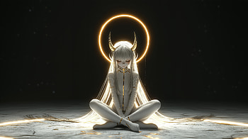Girl In Peace, peace, artist, artwork, digital-art HD wallpaper