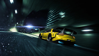 Mazda RX-7, race car, artwork HD wallpaper