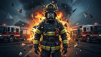 Firefighter — Guardian of the Blaze, Fire Truck HD wallpaper