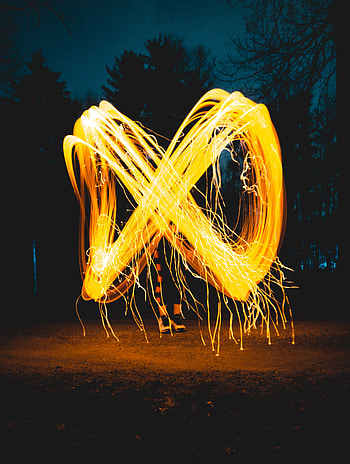 Infinity, light art, dark HD phone wallpaper
