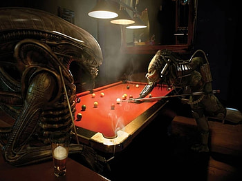 Avp, pool, predator, alien HD wallpaper