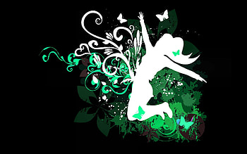 Dance With Butterflies in Reverse, dance, art, beautiful, illustration, artwork, butterflies, wide screen, painting, abstract HD wallpaper