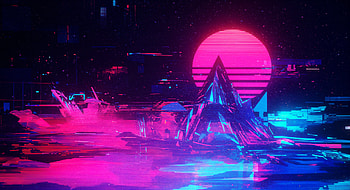 Digital Glitch: Ultra Experience, digital glitch, vaporwave, retro, Digital Art, neon HD wallpaper
