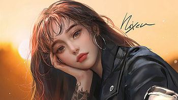 Biker Girl Woman , biker, artist, artwork, digital-art, artstation HD wallpaper