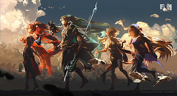 Wuthering Waves Characters in, Yinlin (Wuthering Waves), Rover (Wuthering Waves), Jiyan (Wuthering Waves) HD wallpaper