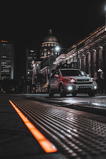 Honda, Night, Cars, Car, Street, Honda Cr-V HD phone wallpaper