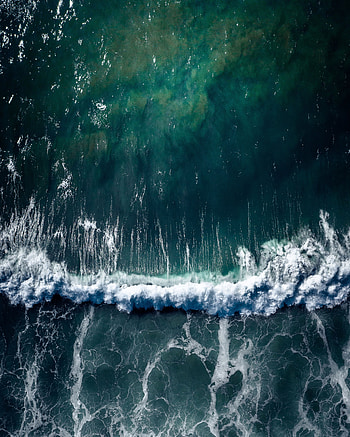 Nature, Water, Sea, View From Above, Surf, Wave HD phone wallpaper