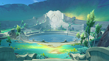 Genshin Impact: Luna VIII Shrine —, Video Game, Genshin Impact Luna VIII HD wallpaper