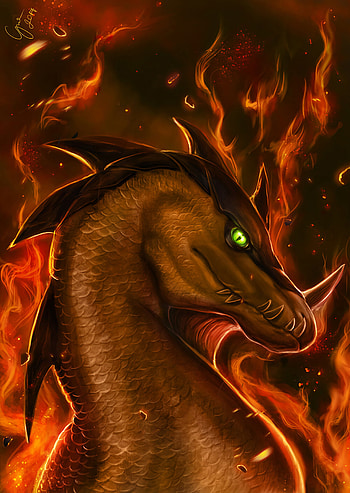 Art, Fire, Flame, Dragon, Fantastic HD phone wallpaper