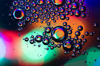 Transparent bubbles, close up HD wallpaper