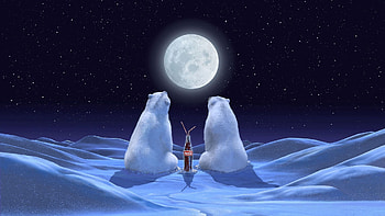 Holidays, Snow, Bears, Cola HD wallpaper