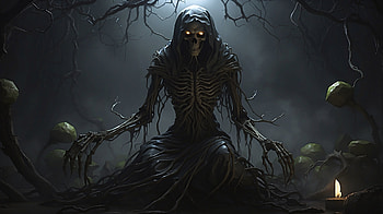 Horrifying Entity Emerging, scary, dark, Entity, forest, monster HD wallpaper