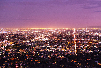 Cities, Usa, Night City, United States, Panorama, Los Angeles HD wallpaper