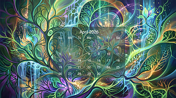 April 2026 Calendar HD wallpaper
