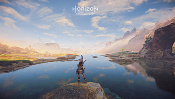 horizon forbidden west voctory pose of alloy, video game, landscape, Digital Art, Horizon Forbidden West HD wallpaper