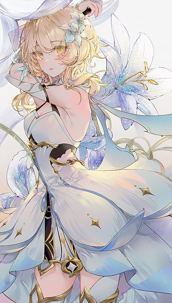 Lumine, Impact, Genshin HD phone wallpaper