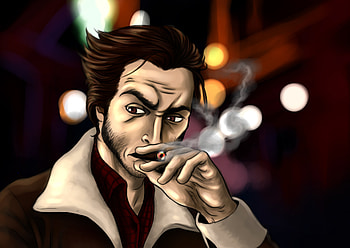 Logan Smoking, logan, superheroes, artwork, digital-art, behance HD wallpaper