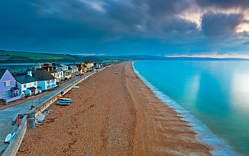 South Devon, Town, UK, Great britain, United Kingdom, South, House, Summer, Storm, Seaside, Ocean, Sky, Clouds, Sand, Sea, Water, Devon, Tourism, England, Break, Holiday, Beach HD wallpaper