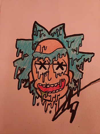 Rick, drippy, graffiti HD phone wallpaper