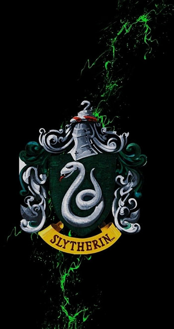Slytherin, electric blue, symbol HD phone wallpaper
