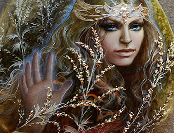 Fall Woman, Abstract, Beautiful, Fall, Woman, Eyes, Blonde, Fantasy, Pretty HD wallpaper