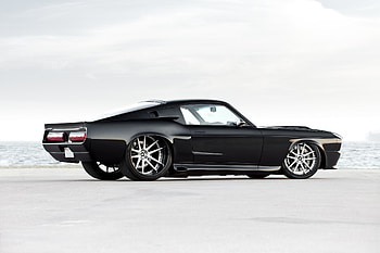 1967-Ford-Mustang-Custom-Fastback, Black, Muscle, Classic, 1967 HD wallpaper