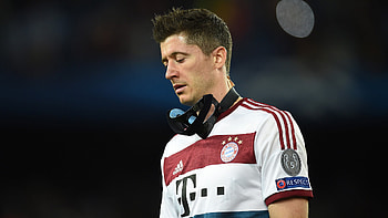 Robert Lewandowski, Barcelona, Champions League, Football HD wallpaper