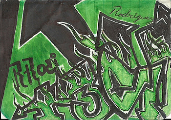 tech nine tagging, sketch, tag, tech nine, graffiti HD wallpaper