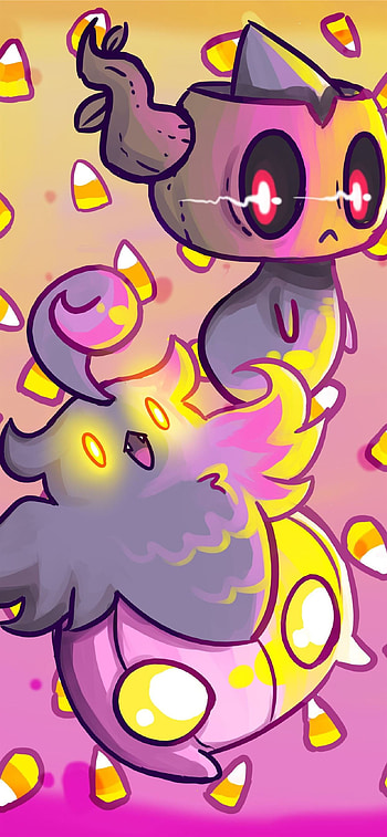 Pumpkaboo and Phantump, Ghost Pokemon HD phone wallpaper