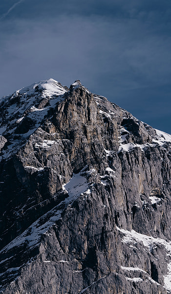 Landscape, Nature, Snow, Mountain, Vertex, Top HD phone wallpaper