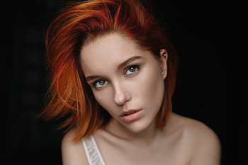 Redhead, woman, portrait HD wallpaper
