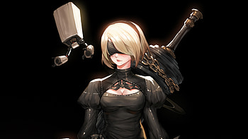 Nier Automata Fantasy Art , nier-automata, games, artist, artwork, digital-art, artstation HD wallpaper