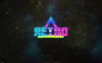 Retro, retro, typography, artist, artwork, digital-art HD wallpaper
