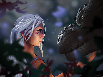 Daenerys Targaryen With Dragon Art, game-of-thrones-season-8, daenerys-targaryen, game-of-thrones, tv-shows, artwork, artist, digital-art, artstation, dragon HD wallpaper