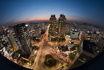 Building, , Seoul, City, Night, Skyscraper, South Korea, Time Lapse, Cities HD wallpaper