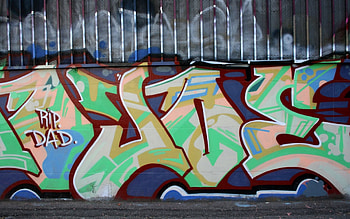 Artistic Graffiti, leters, walls, art, art form, fence, colors HD wallpaper
