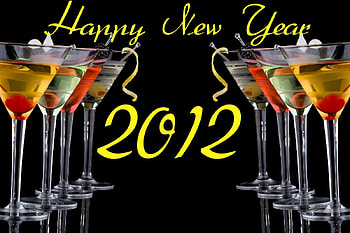 Happy New Year- 2012, happy new year, abstract, art, year, 2012, beatiful, happy, new HD wallpaper