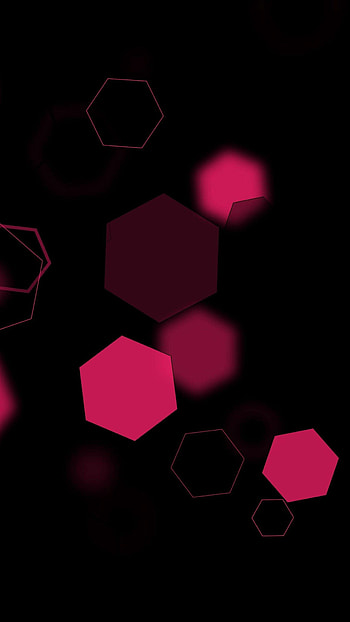 Amoled black pink, Hexagon , resolution, Striking visuals HD phone wallpaper