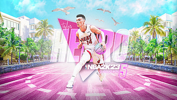 Tyler Herro NBA 23 Season 5, video game, NBA 23 HD wallpaper