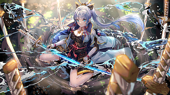 Kamisato Ayaka Genshin Impact HD wallpaper