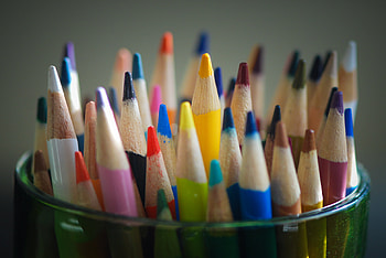 Miscellanea, Miscellaneous, Colored Pencils, Colour Pencils, Imprisoned, Set, Cloistered HD wallpaper