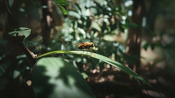 Stunning Fly in Nature: Ultra, fly, insect, leaf, nature, forest HD wallpaper