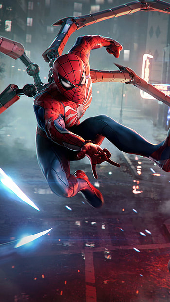 spider man, electric blue, art HD phone wallpaper