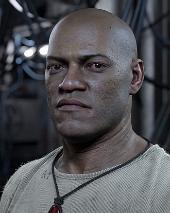 Laurence Fishburne, Morpheus in The Matrix, Marcin Blaszczak artwork, The Matrix franchise HD phone wallpaper