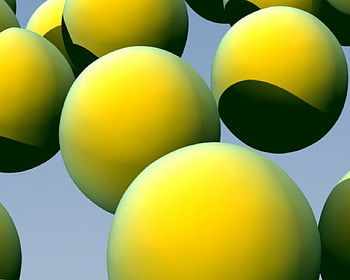 Little Balls, ball, yellow HD wallpaper