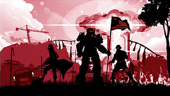 Fallout Game Concept Art , fallout, games, minimalism, minimalist, deviantart HD wallpaper