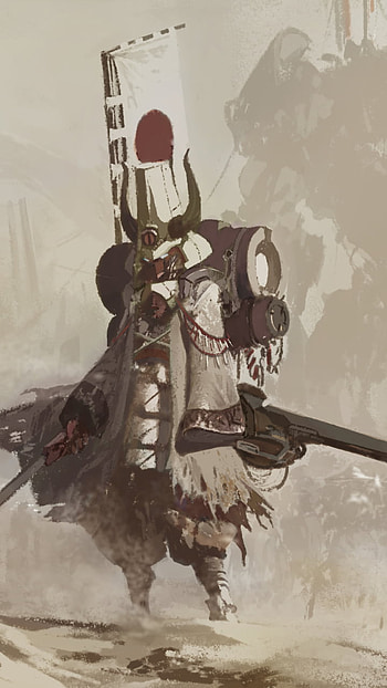 Future Samurai, fantasy, samurai HD phone wallpaper