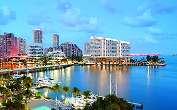 Miami Beach Skyline, and screensavers HD wallpaper
